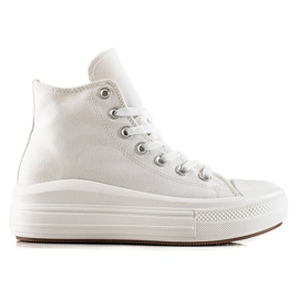 TRENDI Baskets à la mode sur la plate-forme blanche