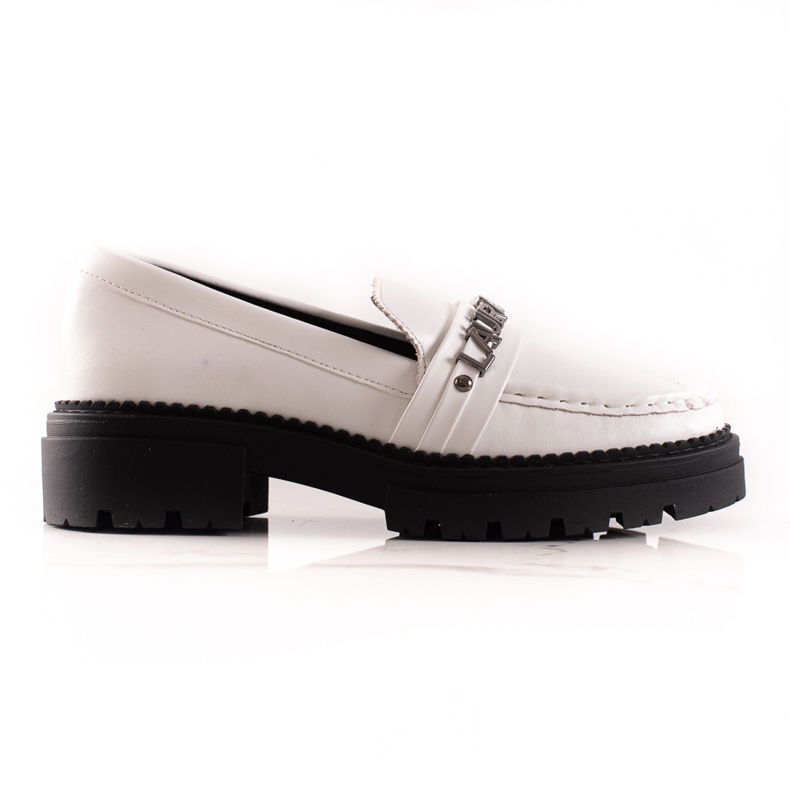 Mode mocassins La.Fi blanche Mode mocassins La.Fi blanche