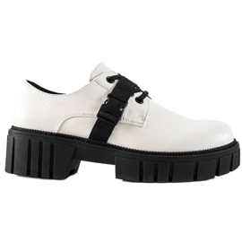 La.Fi Chaussures à plateforme avec boucle blanc noir