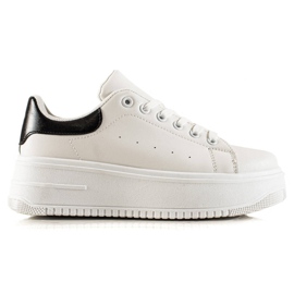 Fashion Baskets à la mode sur la plate-forme blanc noir