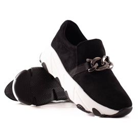 W. Potocki Baskets en daim Potocki noir