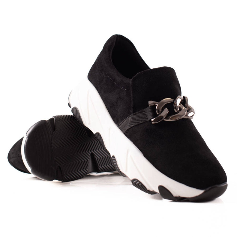 W. Potocki Baskets en daim Potocki le noir