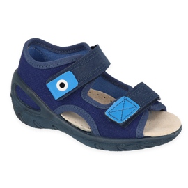 Befado chaussures pour enfants pu 065X170 bleu marine bleu