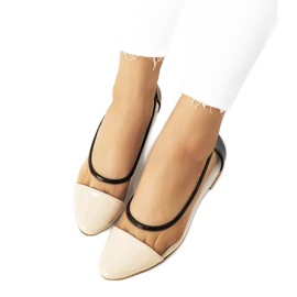 Ballerines Pastella transparentes beiges incolore le noir