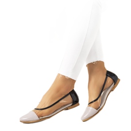 Ballerines Pastella violettes transparentes incolore noir