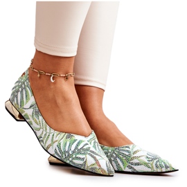 Ballerines Femme Laura Messi Cuir Vert 2193 multicolore