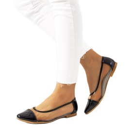Ballerines Pastella transparentes noires le noir