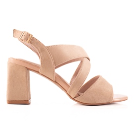 Sandales à talons hauts VINCEZA beige