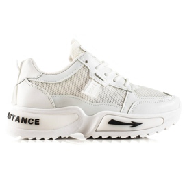 TRENDI Baskets mode blanches