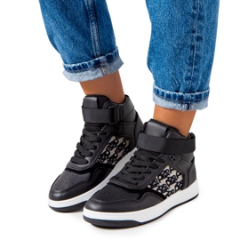 PA1 Baskets Kansas femme noires le noir