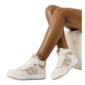 PA1 Baskets beiges femme Kansas PA1 Baskets beiges femme Kansas