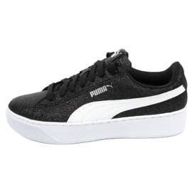 Puma Vikky Platform Glitz Jr 366856 02 le noir bleu Puma Vikky Platform Glitz Jr 366856 02 le noir bleu