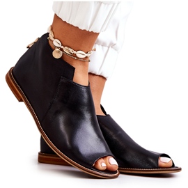 Bottes en cuir à talons hauts Laura Messi Noir 2324