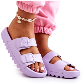 PS1 Pantoufles en caoutchouc sur la plate-forme violette Westie