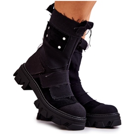 PS1 Bottes de travail hautes sur fermeture éclair Nerisa noire