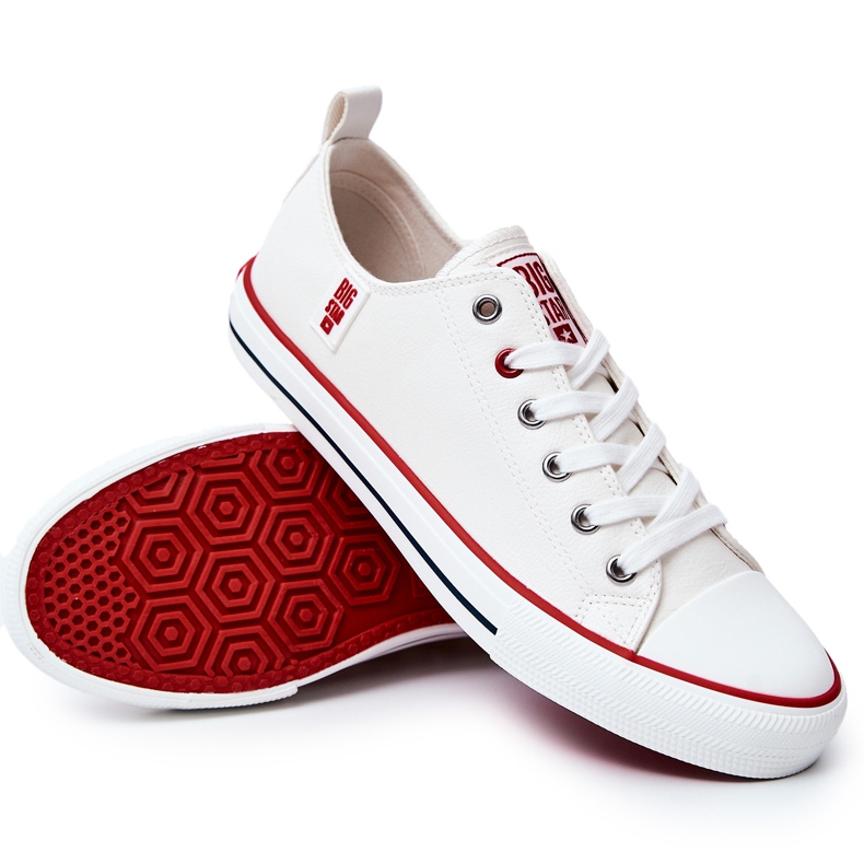 Baskets en cuir pour hommes Big Star JJ174069 Blanc blanche Baskets en cuir pour hommes Big Star JJ174069 Blanc blanche