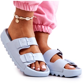 PS1 Chaussons en caoutchouc sur la plate-forme Blue Westie bleu