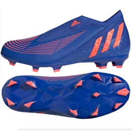 Chaussures de football Adidas Predator Edge.3 Ll Fg Jr GW2359 bleu bleus et bleu marine