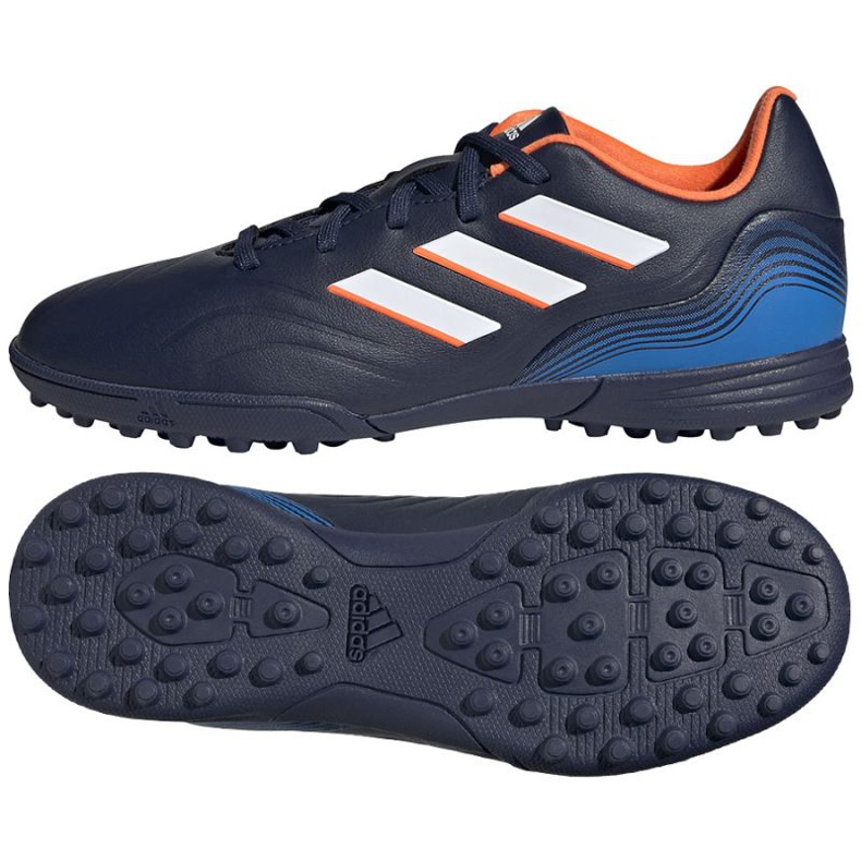 Chaussures de foot Adidas Copa Sense.3 Tf Jr GW7401 multicolore bleu et bleu marine