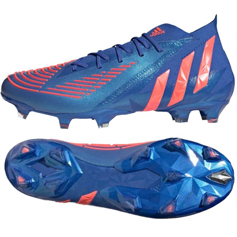 Adidas Predator Edge.1 Fg M H02932 chaussures de football bleu bleu