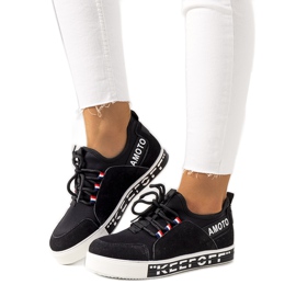Baskets femme Burges noires le noir