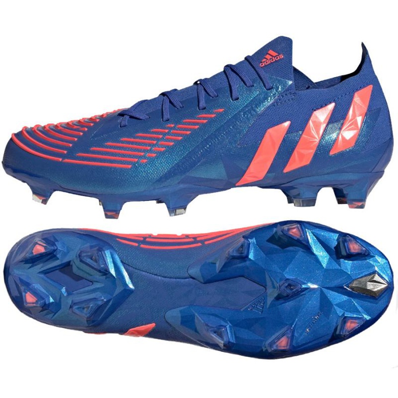 Adidas Predator Edge.1 L Fg M H02954 chaussures de football bleu bleu