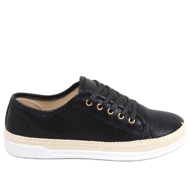 Espadrilles noires à lacets Zillo le noir