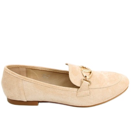 Mocassins femme Freda Beige
