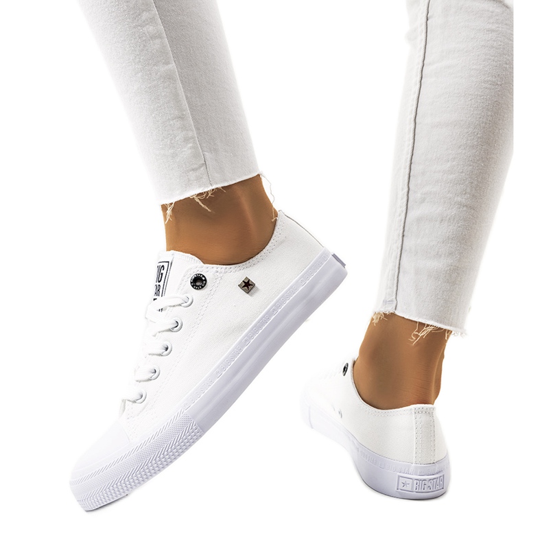 Baskets blanches pour femmes Big Star AA274010