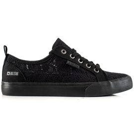 Baskets femme Big Star ajourées JJ274064 le noir