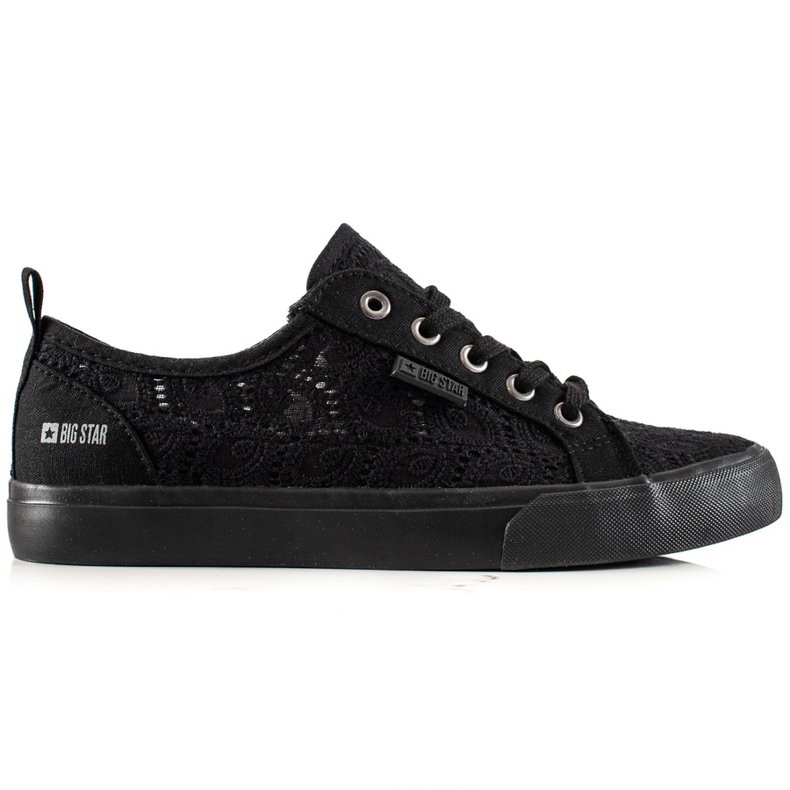 Baskets femme Big Star ajourées JJ274064 le noir