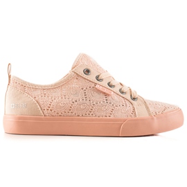 Baskets Femme Big Star Ajourées JJ274059 rose