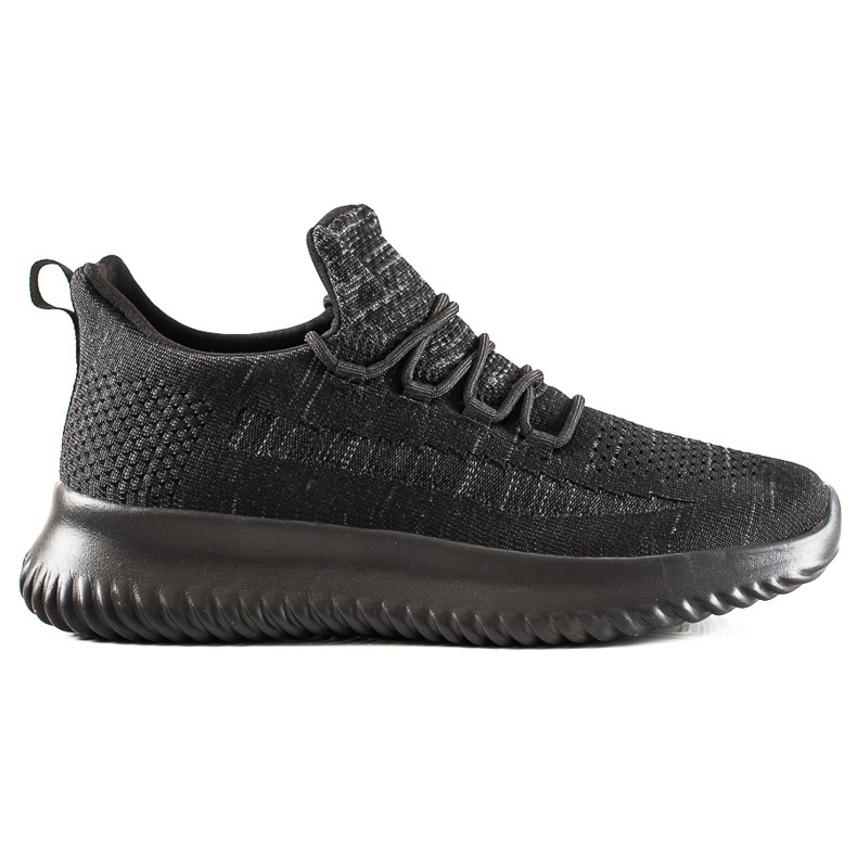 TRENDI Baskets confortables pour hommes le noir gris TRENDI Baskets confortables pour hommes le noir gris