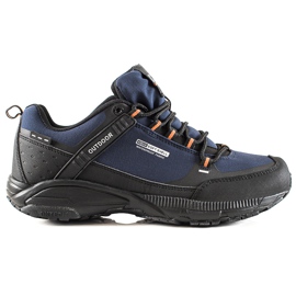 Chaussures de trekking pour hommes DK noir bleu marine