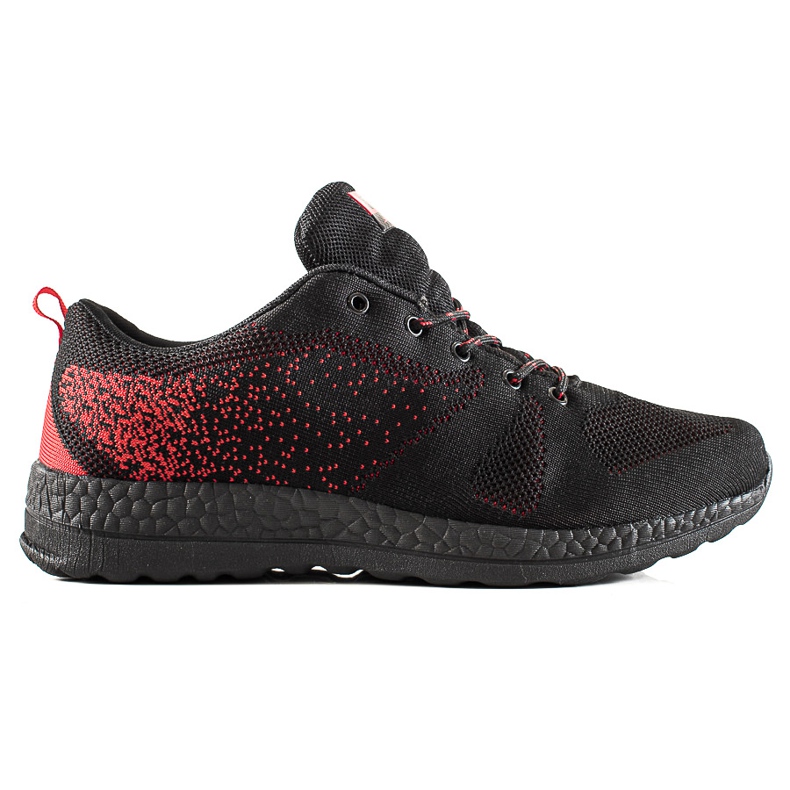 DK Baskets homme noires et rouges le noir