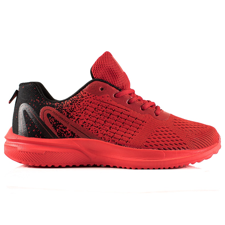 TRENDI Chaussures de sport performantes pour hommes le noir rouge