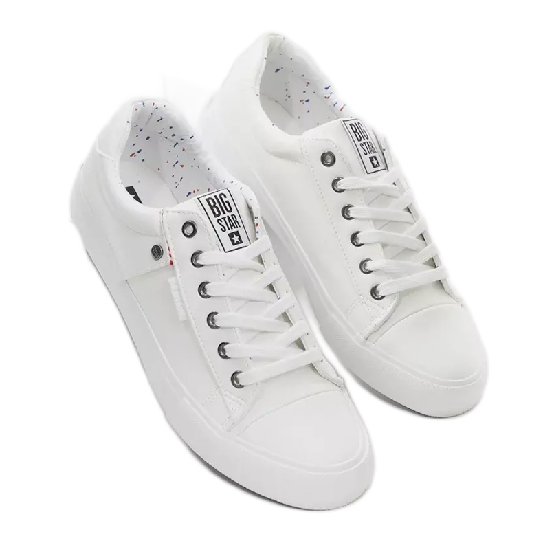 Baskets blanches homme Big Star GG174028