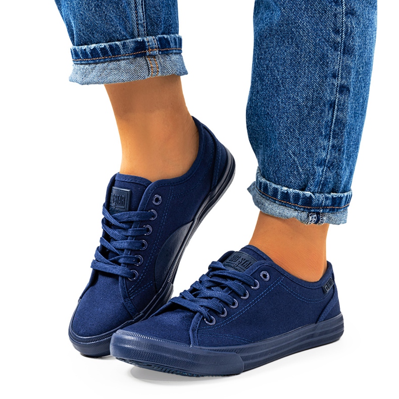 Baskets femme Big Star bleu marine JJ274067 Baskets femme Big Star bleu marine JJ274067