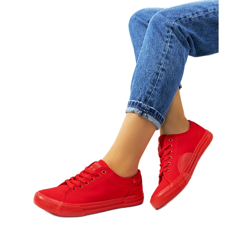 Baskets femme Big Star Rouge JJ274068 Baskets femme Big Star Rouge JJ274068