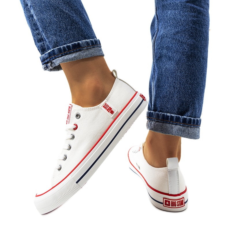 Baskets blanches classiques Big Star JJ274123