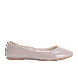 Ballerines Sixth Avenue laquées noires beige Ballerines Sixth Avenue laquées noires beige