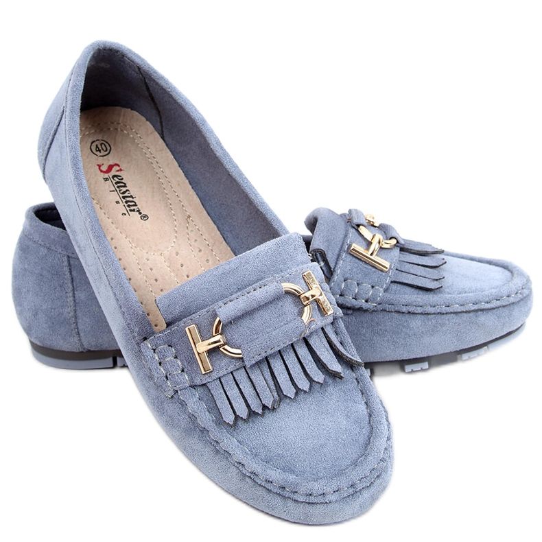 Mocassins femme Leif Bleu