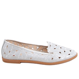 Ragna Silver ballerines ajourées gris