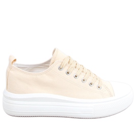 Baskets Ebbe beiges, femmes