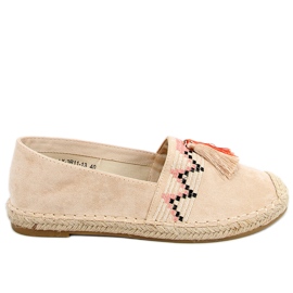 Espadrilles Boho à franges Birna Beige Espadrilles Boho à franges Birna Beige