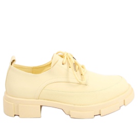 Chaussures à semelles hautes Unna Jaune