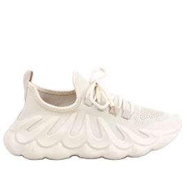 Chaussettes Chaussettes Bande Beige