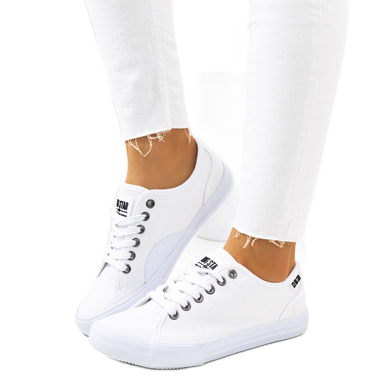 Baskets femme Big Star White W274835 blanche Baskets femme Big Star White W274835 blanche