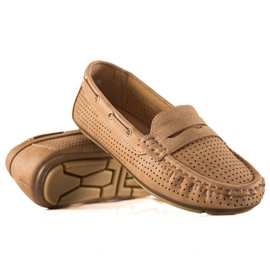 Primavera Mocassins ajourés confortables beige