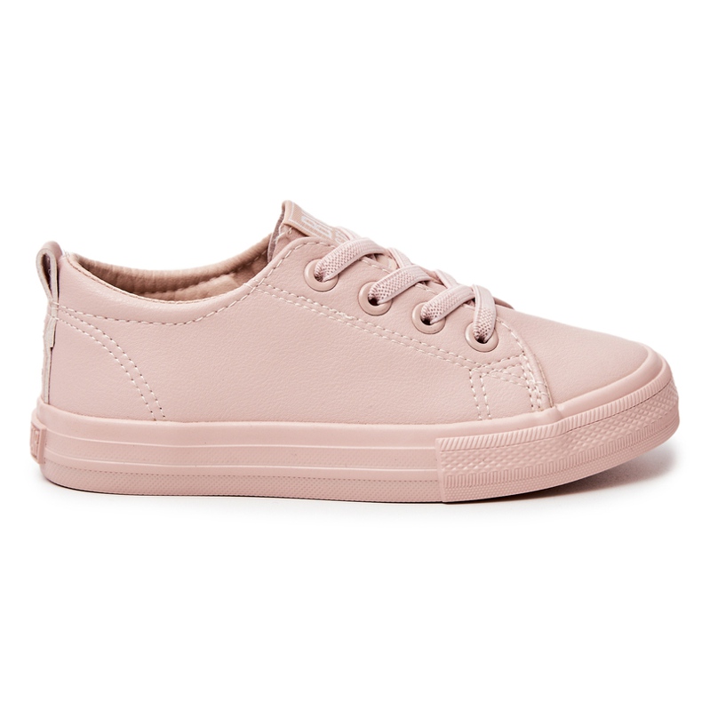 Baskets en cuir Big Star JJ374022 Nude rose